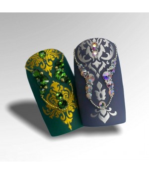 Стикер Dream Nails 3D/Silicone-3 срібло